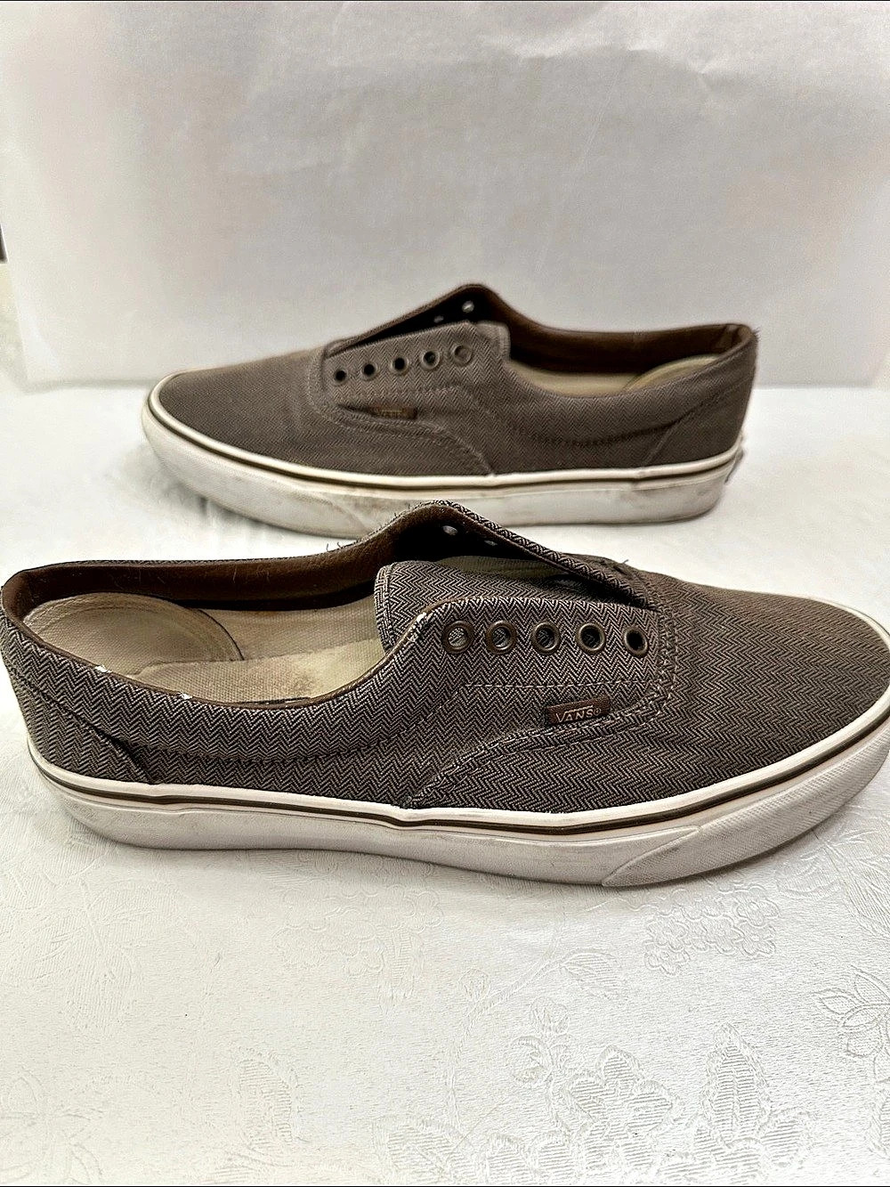 Vans Premium Authentic Herringbone Sneakers Brown